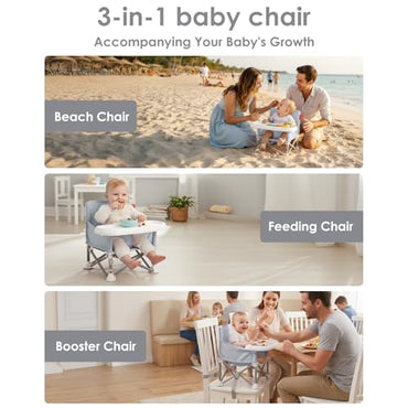 Portable 3-in-1 Kids Chair – Foldable Travel Seat