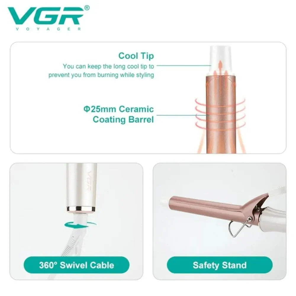 VGR Professional Hair Curling Iron V578