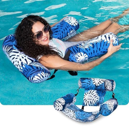 Inflatable Pool Float Chair| Adults Pool Lounger for Pool, Lake & Beach