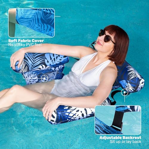 Inflatable Pool Float Chair| Adults Pool Lounger for Pool, Lake & Beach