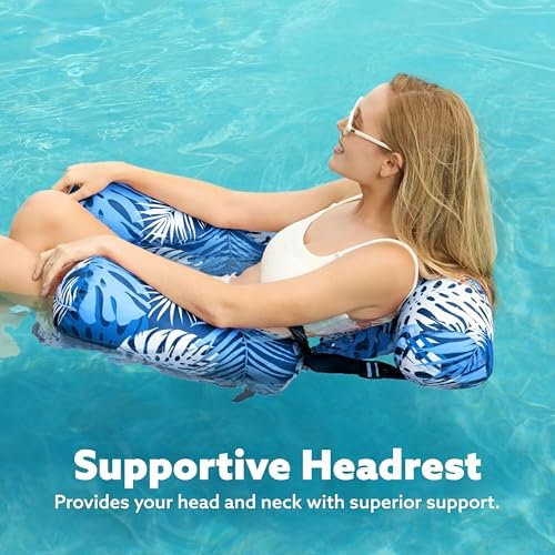 Inflatable Pool Float Chair| Adults Pool Lounger for Pool, Lake & Beach