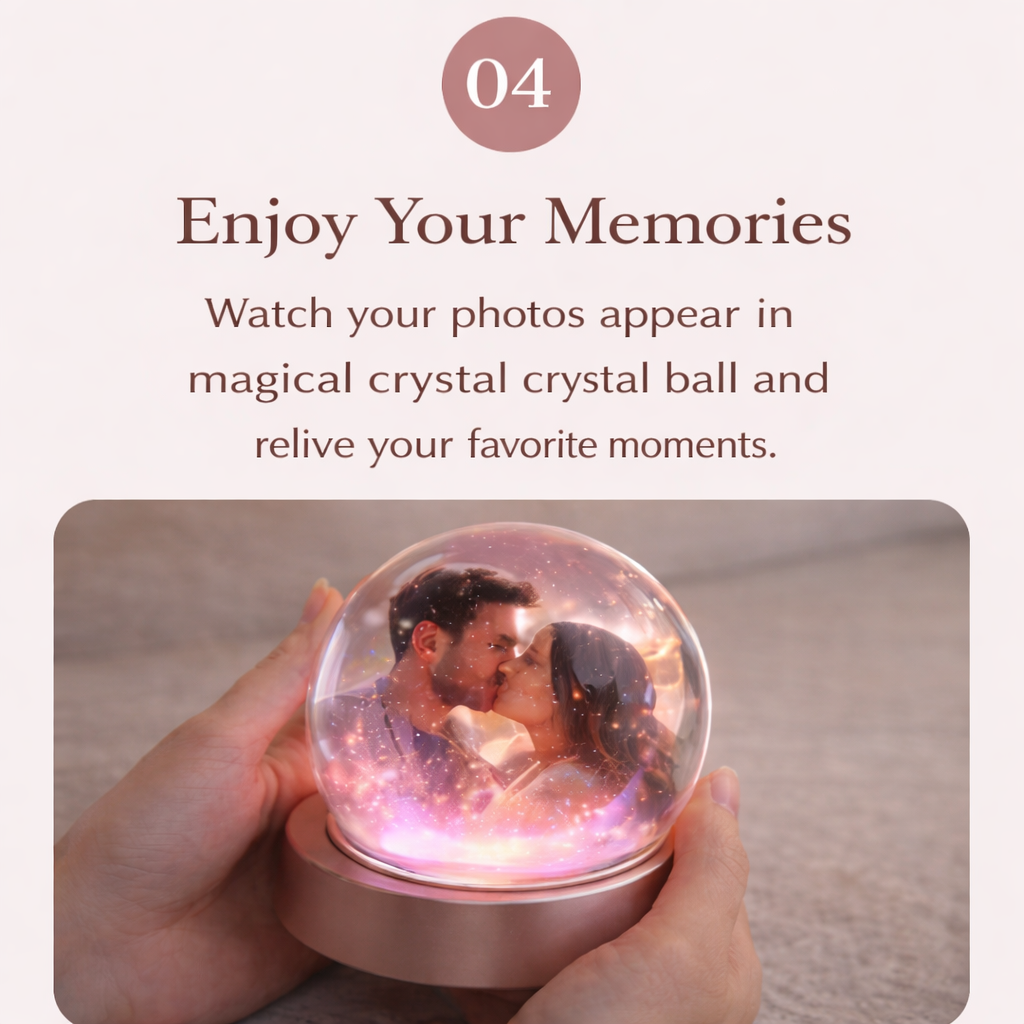 Personalized Memory Orb Crystal Ball Lamp