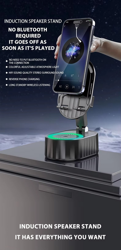 Portable Magnetic Induction Speaker Stand