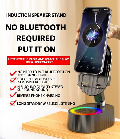 Portable Magnetic Induction Speaker Stand