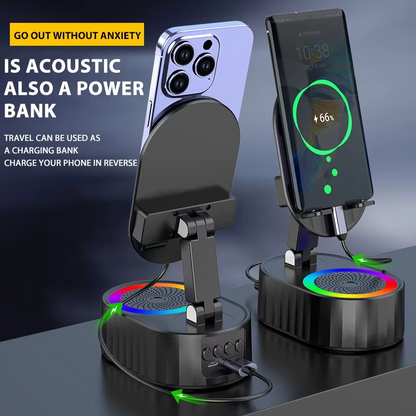 Portable Magnetic Induction Speaker Stand