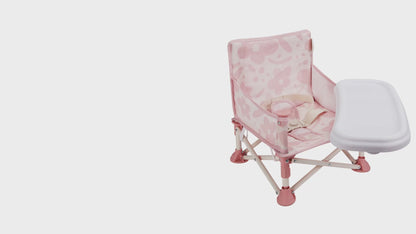 Portable 3-in-1 Baby Booster Seat – Foldable High Chair with Removable Tray, Safety Harness & Carry Bag | Ages 6M–3Y