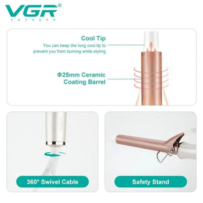 VGR Professional Hair Curling Iron V578